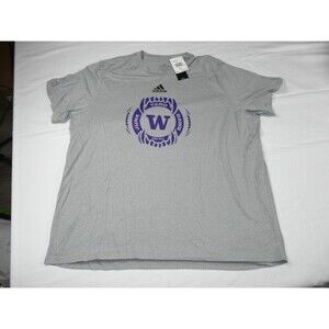 UW Washington Huskies Adidas Gray T Shirt 206 Junk Yard Dawg Men's XXL 2XL NWT